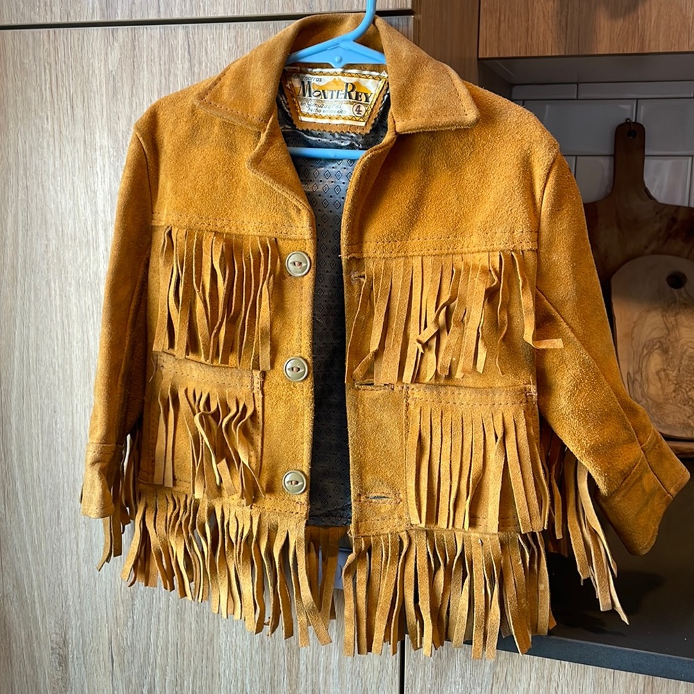 Monte Rey suede fringe jacket kids